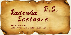 Radenka Šćelović vizit kartica